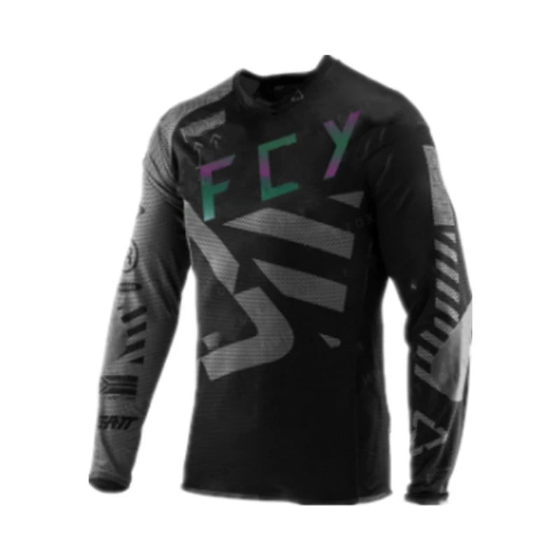 MTB Downhill Motocross Jersey | Enduro BMX Cycling Shirt for Men & Women | Breathable Bike Maillot