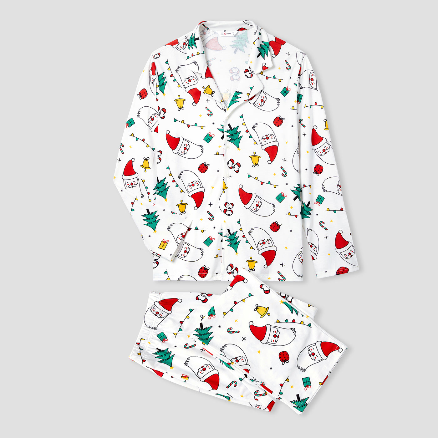 Christmas Family Matching Pajamas – Colorful Festival Print & Flame-Resistant! 🎄🔥