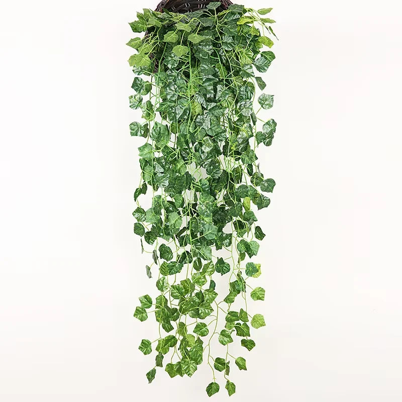 1PC Artificial Hanging Green Plant – Fake Creeper Rattan for Indoor Wall Decor & Home Aesthetic