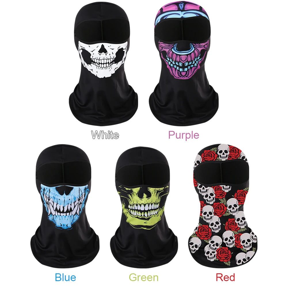 Unisex Skull Balaclava | Scary Skeleton Face Mask for Halloween & Outdoor Sports | Windproof Motorcycle Headgear