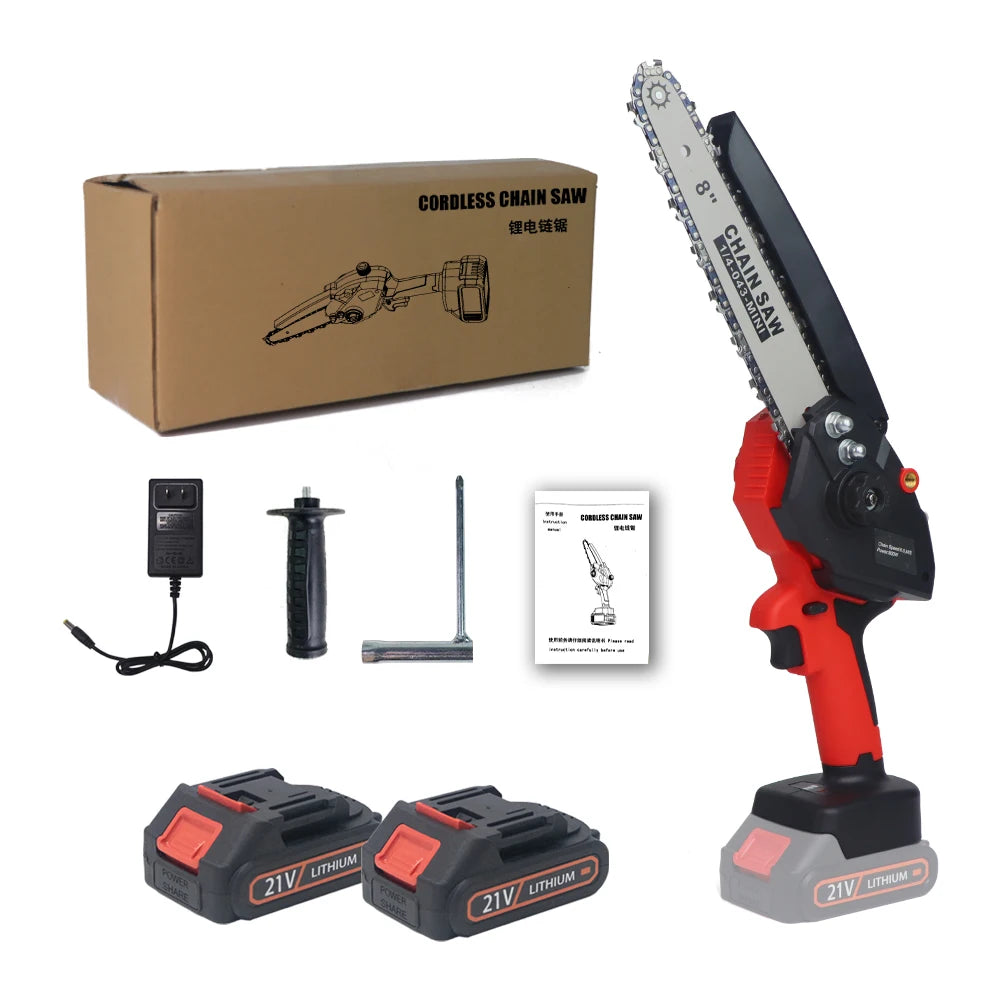 🌟 T TOVIA 8 Inch 21V Cordless Mini ChainSaw 🌟