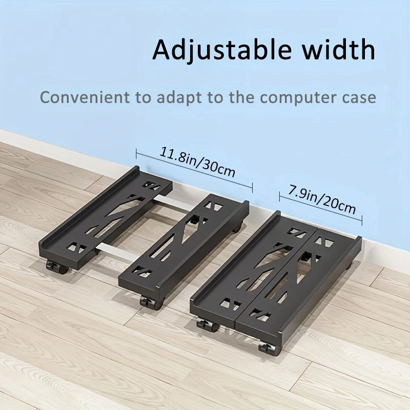 🌟 Optimize Your Workspace with the Adjustable Mobile CPU Stand! 🌟