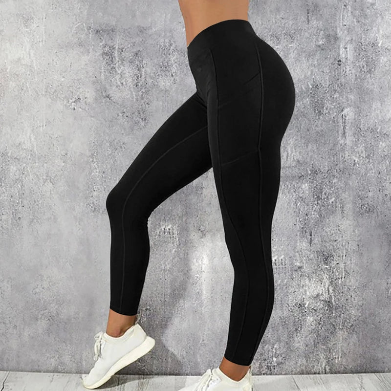 Stay Active & Stylish with Pocketed Yoga Pants! 🧘‍♀️