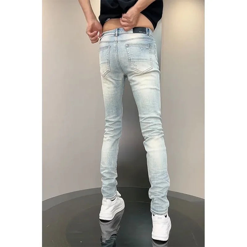 🚀 Rock the Streets with These Scratched & Ripped Jeans! 🧢