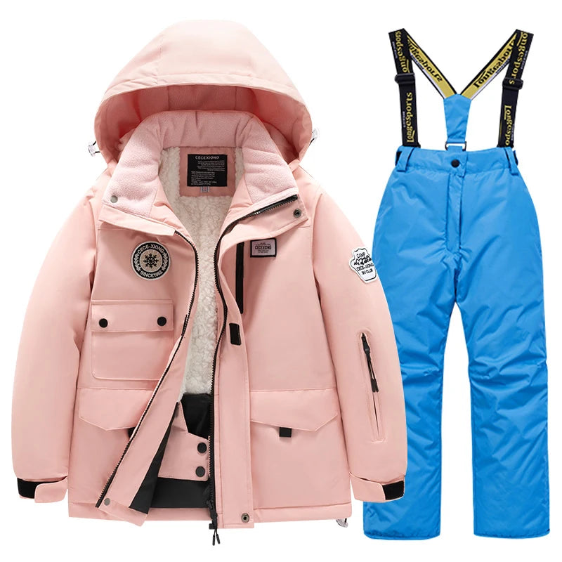 Kids' Waterproof Ski Suit Set – Warm Winter Snow Jacket & Pants for Boys & Girls ❄️