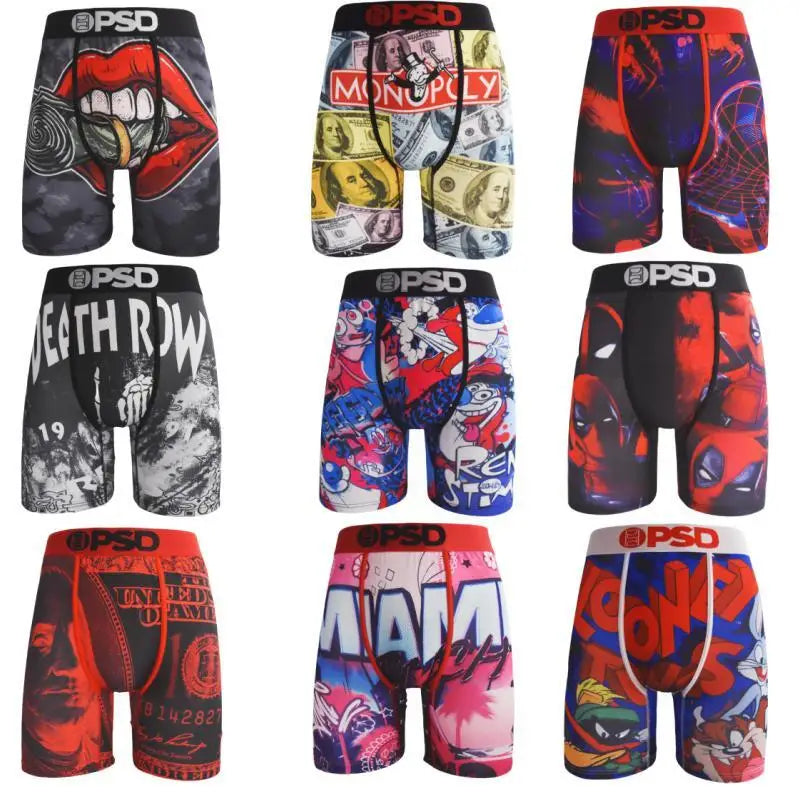 🔥 Men’s Sexy Print Boxer Shorts 🩳 Fashionable Underpants | Stylish & Comfortable Underwear