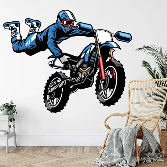 Motocross Dirt Bike Wall Decal 🏍️🎨