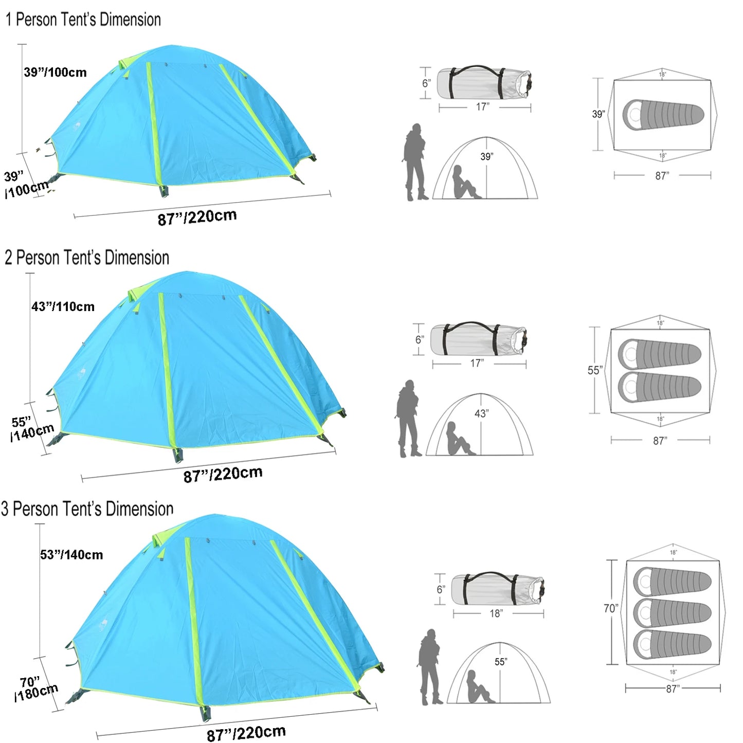 🏕️ Desert Fox Camping Tents - Lightweight Waterproof Backpacking Tent for Family Hiking and Traveling 🌧️