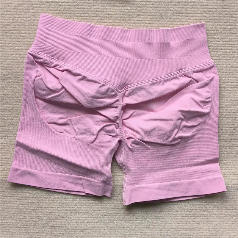 Gym Impact Scrunch Butt Shorts 🍑 Seamless Biker Yoga Shorts – Sexy Athletic Cycling & Running Shorts