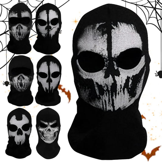 Unisex Skull Balaclava | Scary Skeleton Face Mask for Halloween & Outdoor Sports | Windproof Motorcycle Headgear