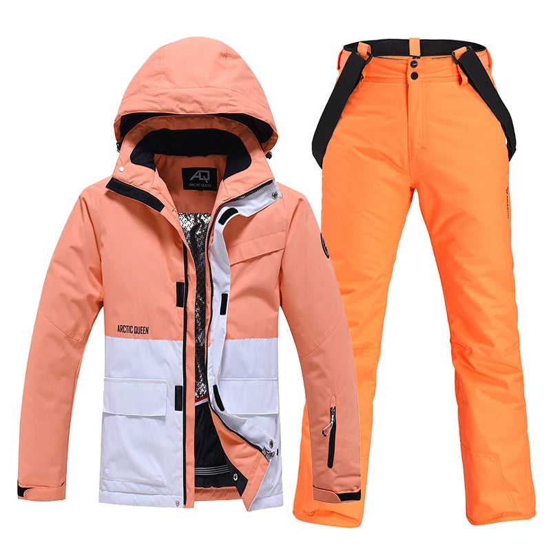 Unisex Snow Suit ⛷️ Waterproof Ski Jacket & Pants Set 🏔️ -30° Winter Snowboarding Outfit