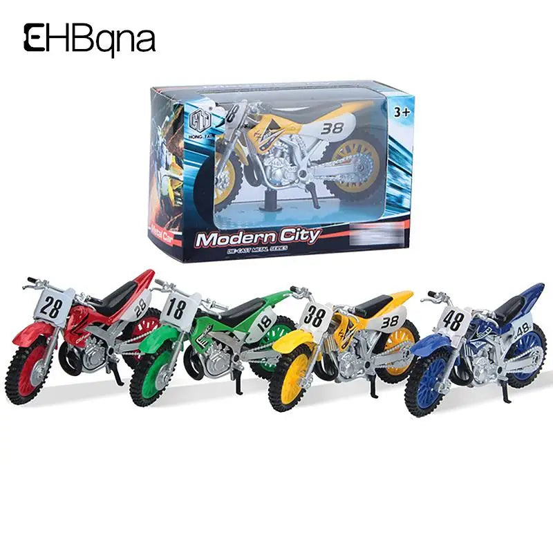 Simulated Alloy Motocross Motorcycle Model 1:18 Toy - Adventure Imitation Alloy Motorcycle Model for Home Decoration and Kids Toy Gift