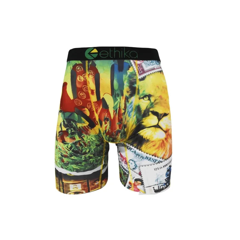 Men's 3D Printed Boxer Briefs | Summer Surf Swimwear | Sexy Sports Shorts for Gym & Beach 🩳