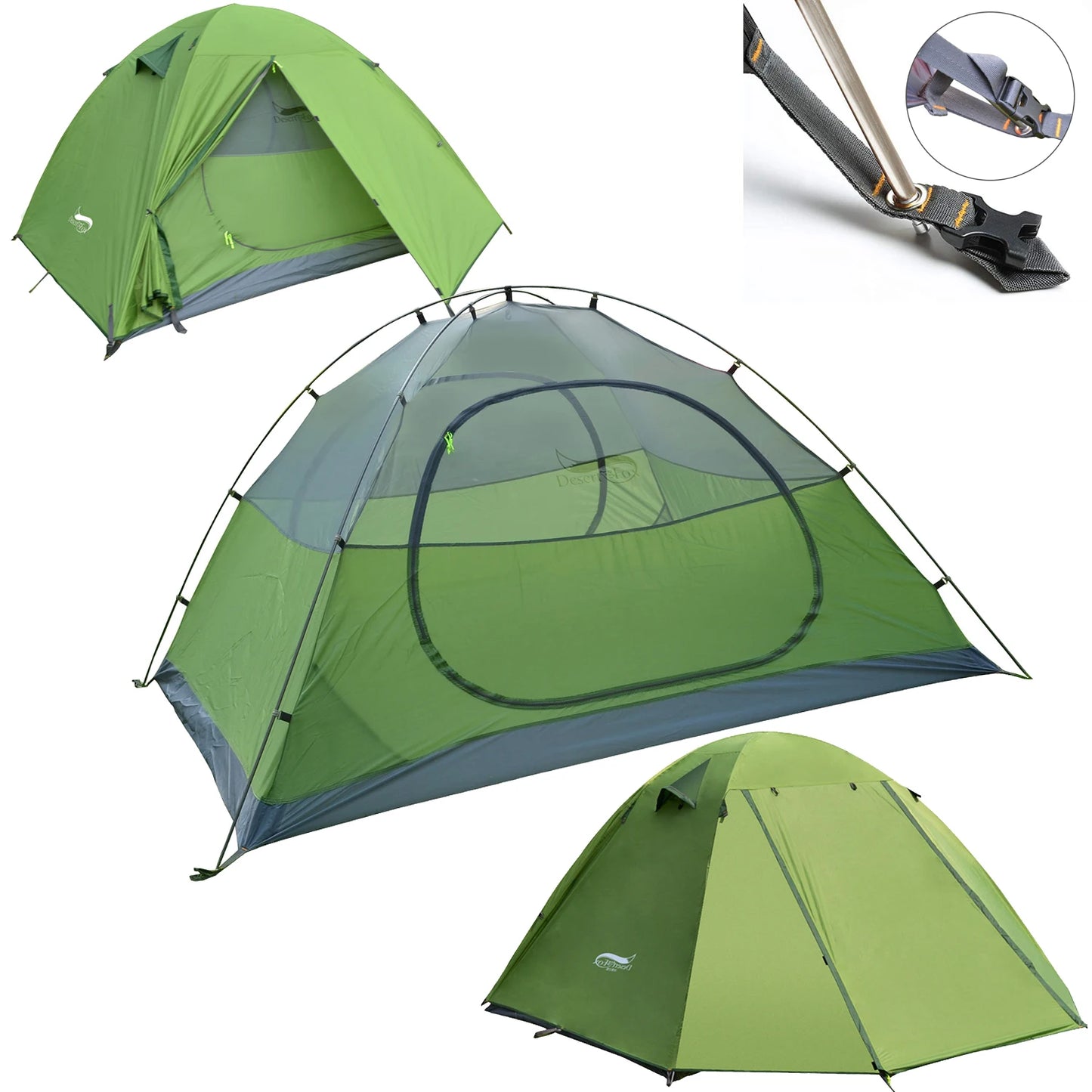 🏕️ Desert Fox Camping Tents - Lightweight Waterproof Backpacking Tent for Family Hiking and Traveling 🌧️