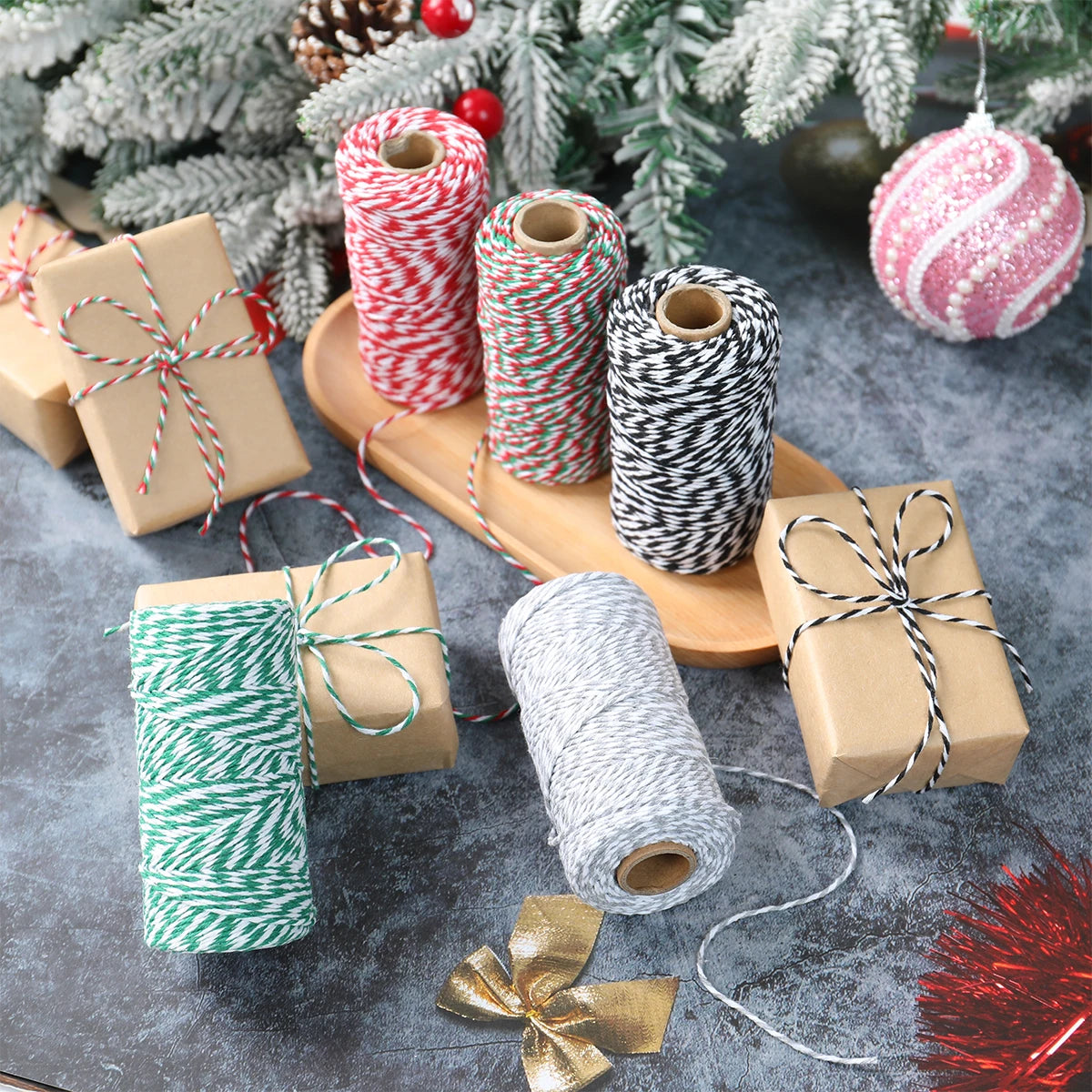 🎄 Christmas Wrapping String Rope 🎁 | Festive Rope for Gift Box Packaging & Holiday Decor 🌟