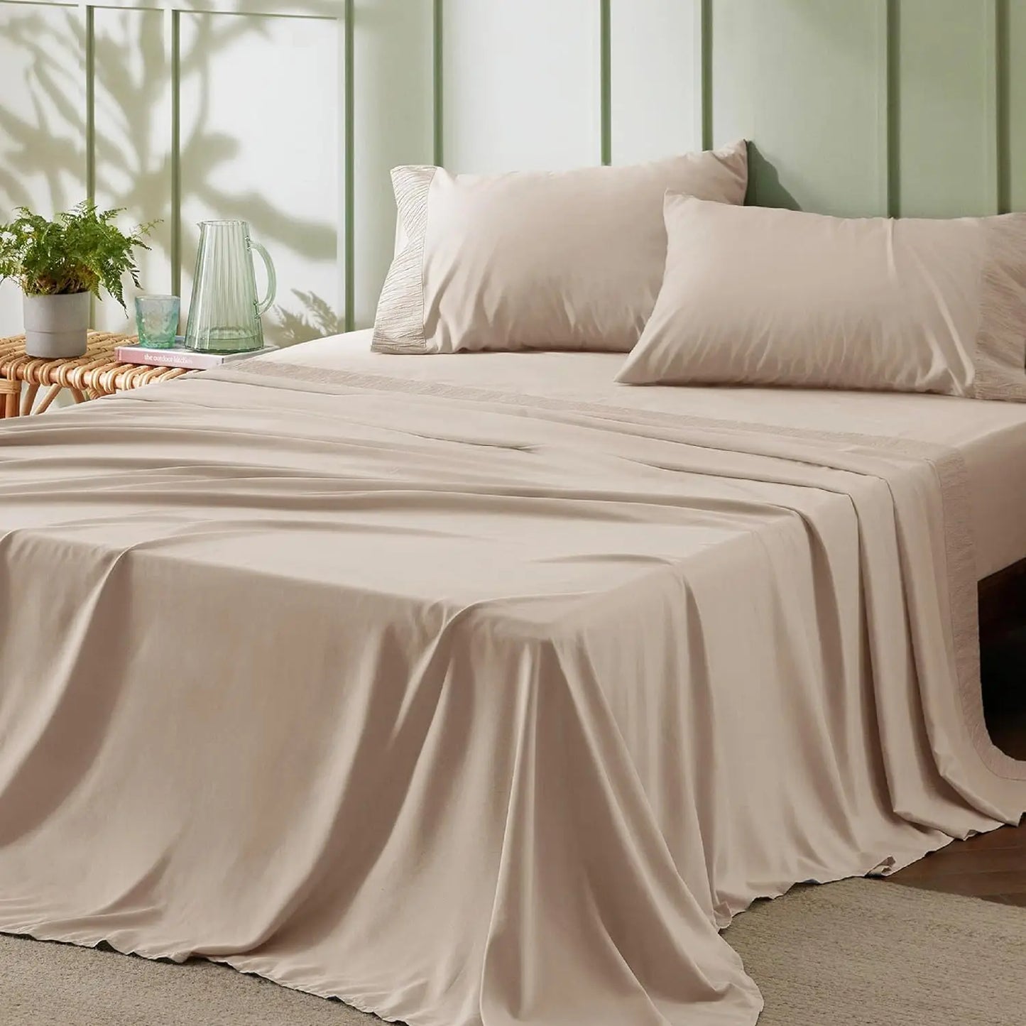 🛏️ Bedsure Soft Sheet Set - Hotel Luxury Polyester Microfiber Cooling Sheets ✨