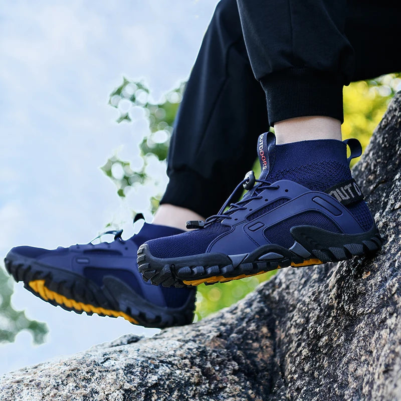 Men's Quick Dry Aqua Shoes | Slip-On Water Sneakers for Hiking & Wading