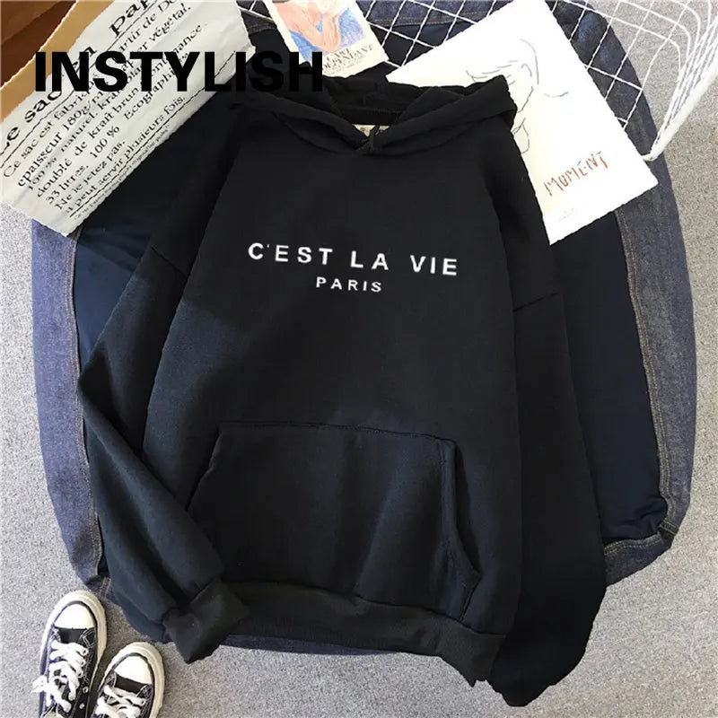 Women's Casual Print Loose Hoodie 🧥 | Long Sleeve Pullover | Streetwear Harajuku Style