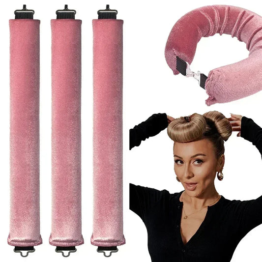 🌟 Heatless Hair Curlers | Soft Foam Curling Rod Headband for Lazy Curls 🌙