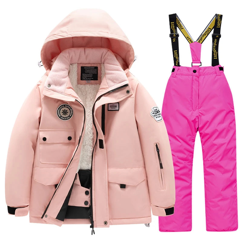 Kids' Waterproof Ski Suit Set – Warm Winter Snow Jacket & Pants for Boys & Girls ❄️