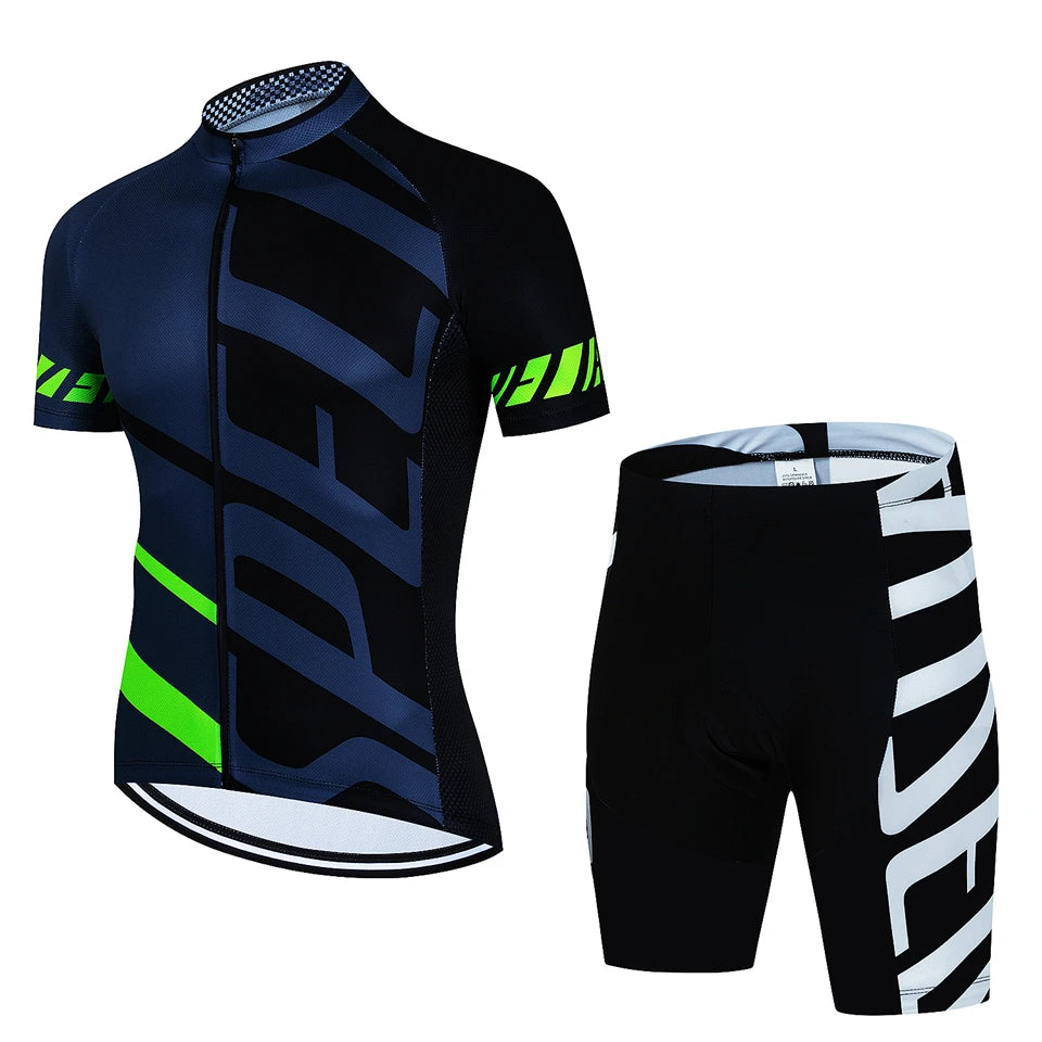 Men's Summer Cycling Jersey Set 🚴‍♂️ | Breathable Quick-Dry MTB Bike Suit | Ropa Ciclismo