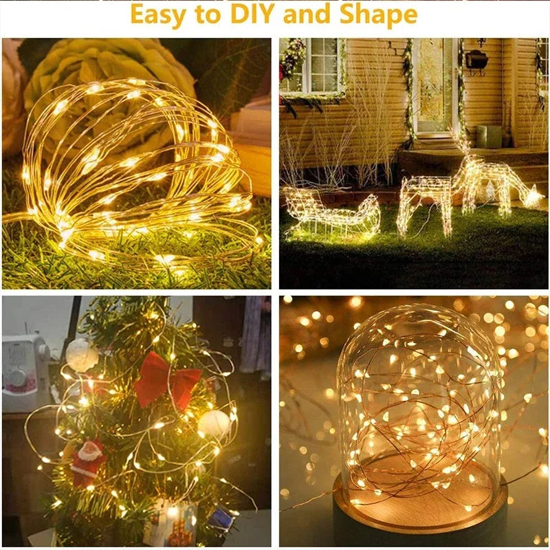 🌟 Transform your space into a magical wonderland with these 3M LED Curtain String Lights! ✨