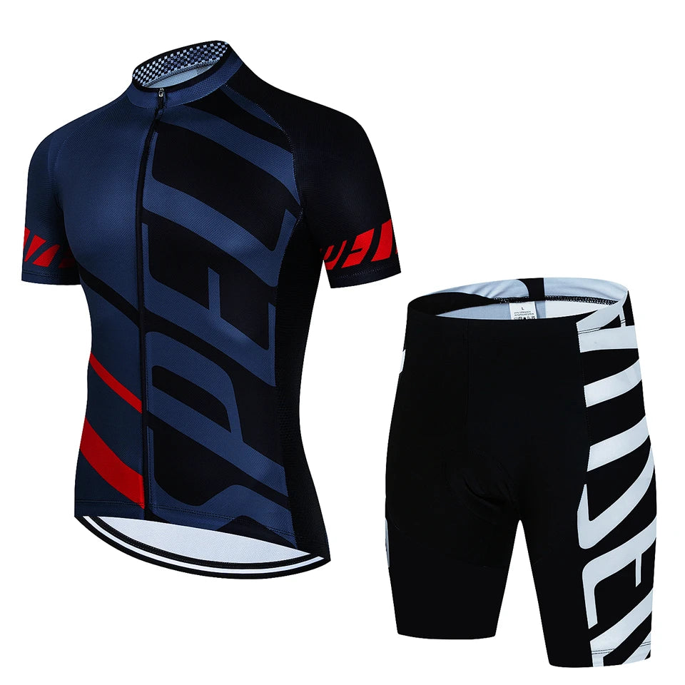 Men's Summer Cycling Jersey Set 🚴‍♂️ | Breathable Quick-Dry MTB Bike Suit | Ropa Ciclismo