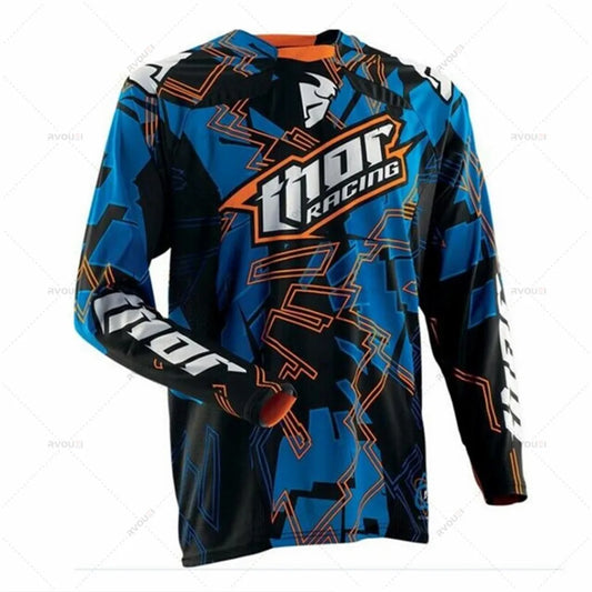 XL - XXL - XXXL Mountain Bike Motocross Jersey 🚵 | Lightweight Enduro Shirt