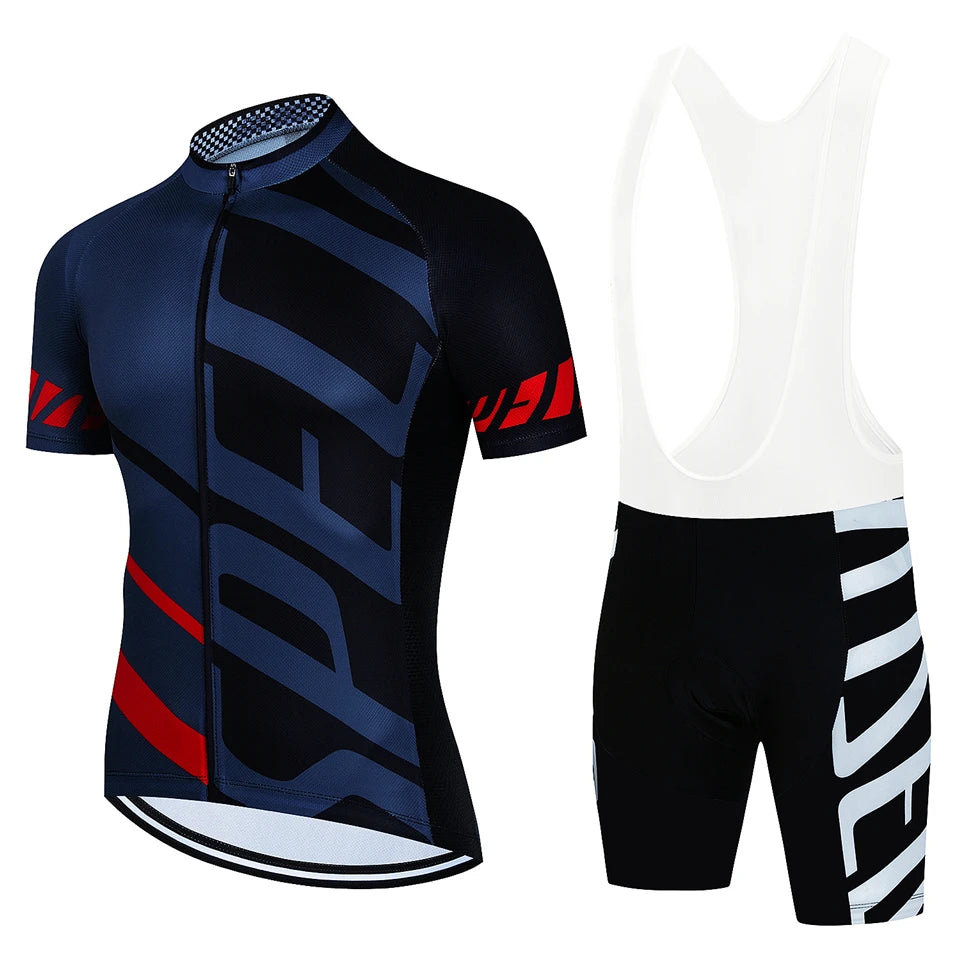 Men's Summer Cycling Jersey Set 🚴‍♂️ | Breathable Quick-Dry MTB Bike Suit | Ropa Ciclismo