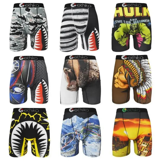 Men's Underwear | Fashion Print Boxer Briefs | Sexy & Comfortable Lingerie for Men 👖