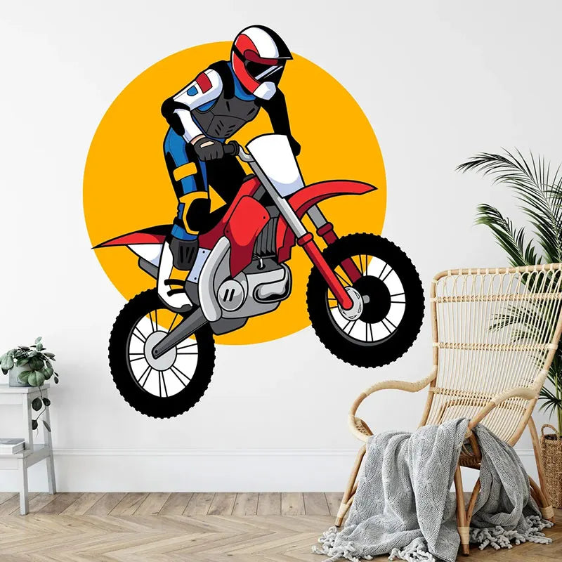 Motocross Dirt Bike Wall Decal 🏍️🎨