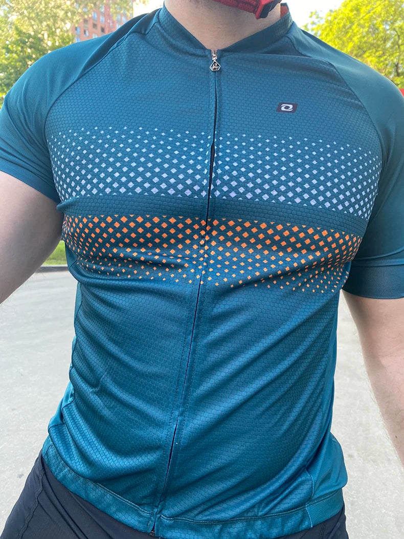 Men's Summer Cycling Jersey 🚴‍♂️ | Breathable, Quick-Dry MTB & Road Bike Shirt | Short Sleeve Sportswear