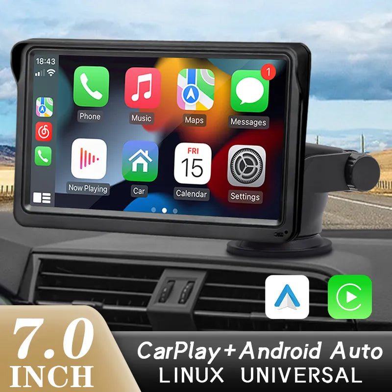 🚗 Hippcron CarPlay Android Auto Car Radio Multimedia Video Player 🚗