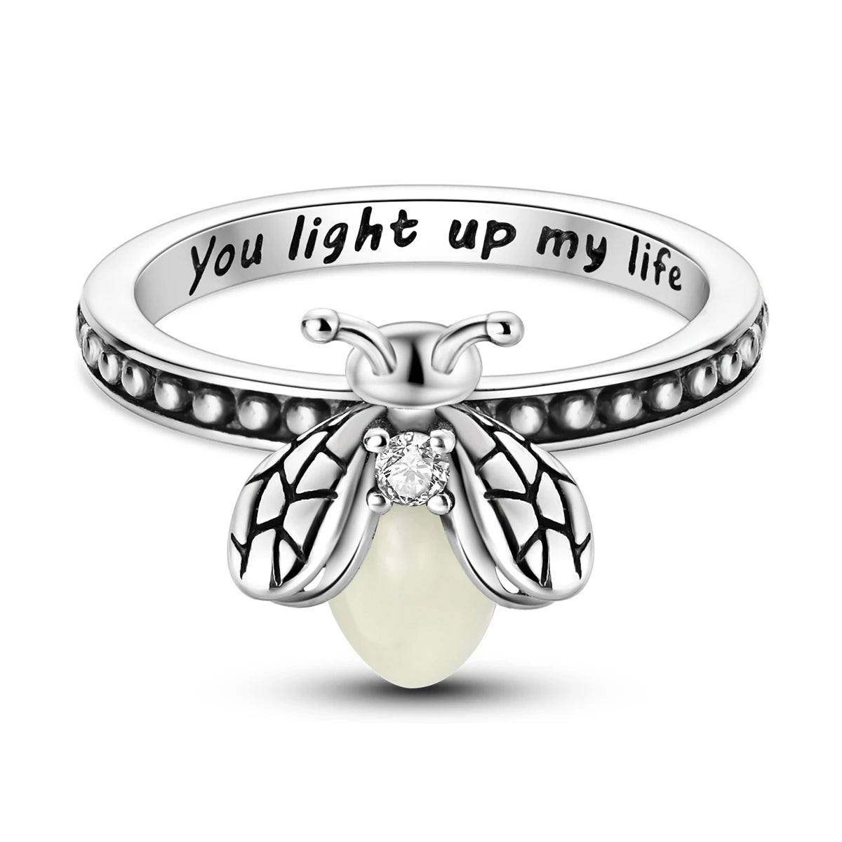 Silver Plated Infinite Love Firefly Ring Original Design Zircon Finger Rings For Women High Quality Wedding Jewelry Gift