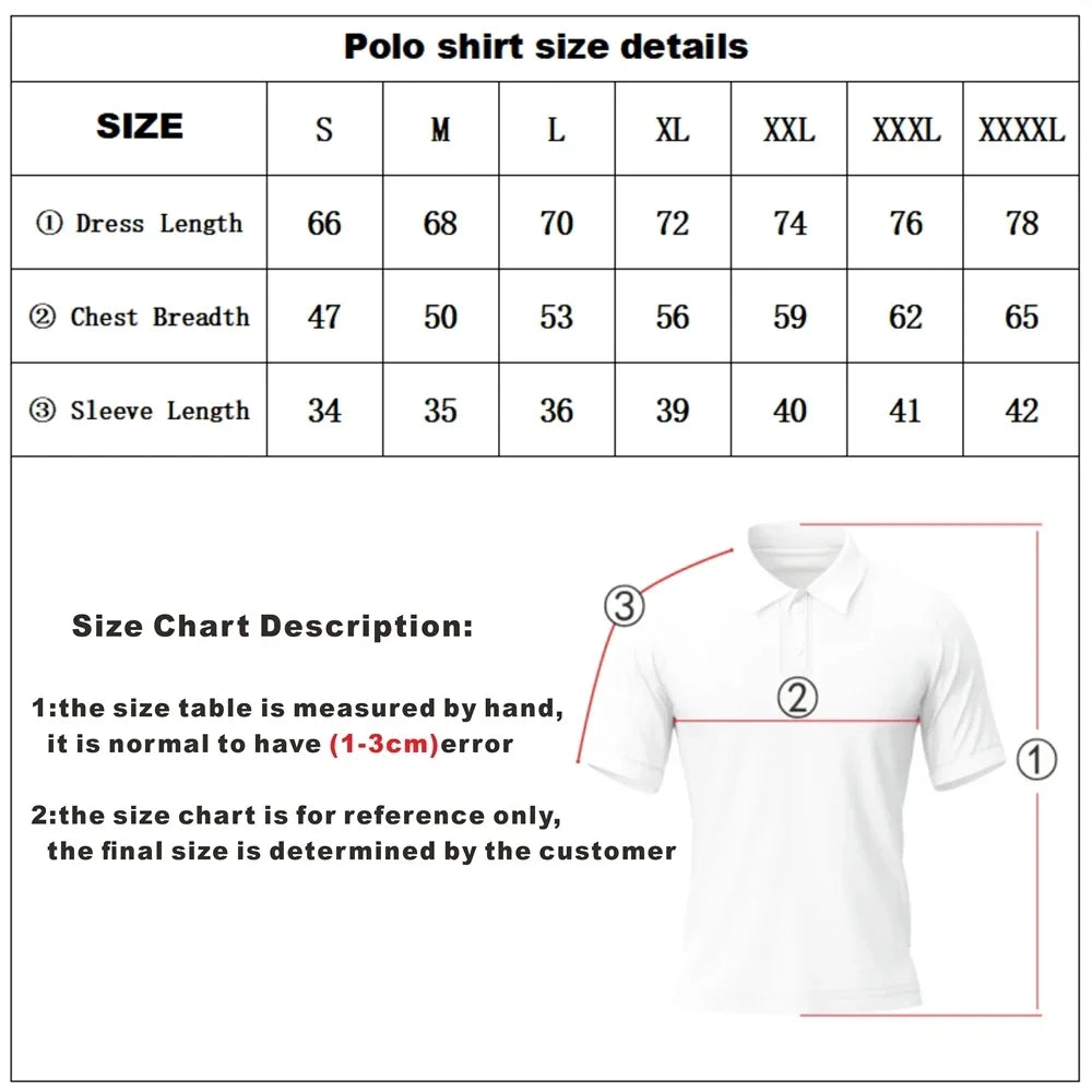 Men's Summer Polo Shirt ⛳ | Quick-Dry, Short Sleeve Casual Golf Tee