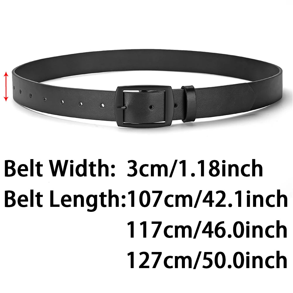 🔥 New Luxury PU Leather Belt for Men – Stylish Metal Pin Buckle Designer Belt for Jeans! 👖✨