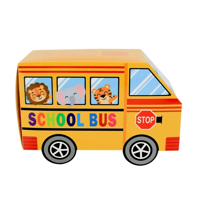 🚌✨ 24pcs Back-to-School Bus Candy Gift Boxes – Perfect Party Favors for Kids! 🎉🍬