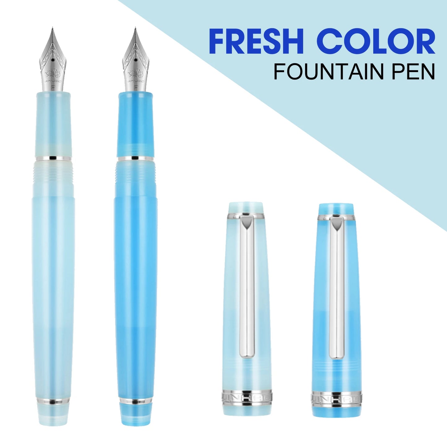 Sky Blue Jinhao 82 Fountain Pen – Perfect for Calligraphy & Writing