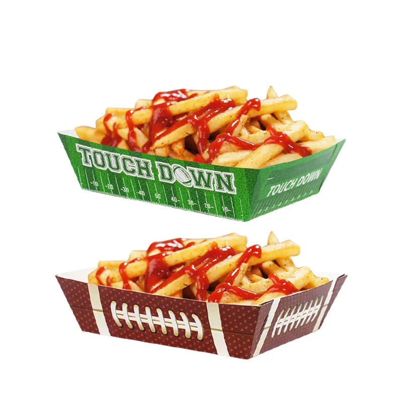 🏈 6Pcs Rugby-Themed Popcorn & Snack Boxes | Sports Party Must-Have! 🥳