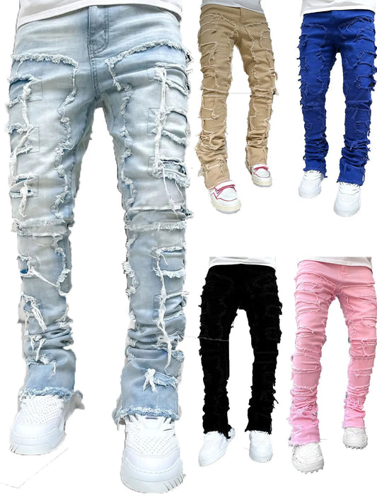 Men's Regular Fit Stacked Jeans