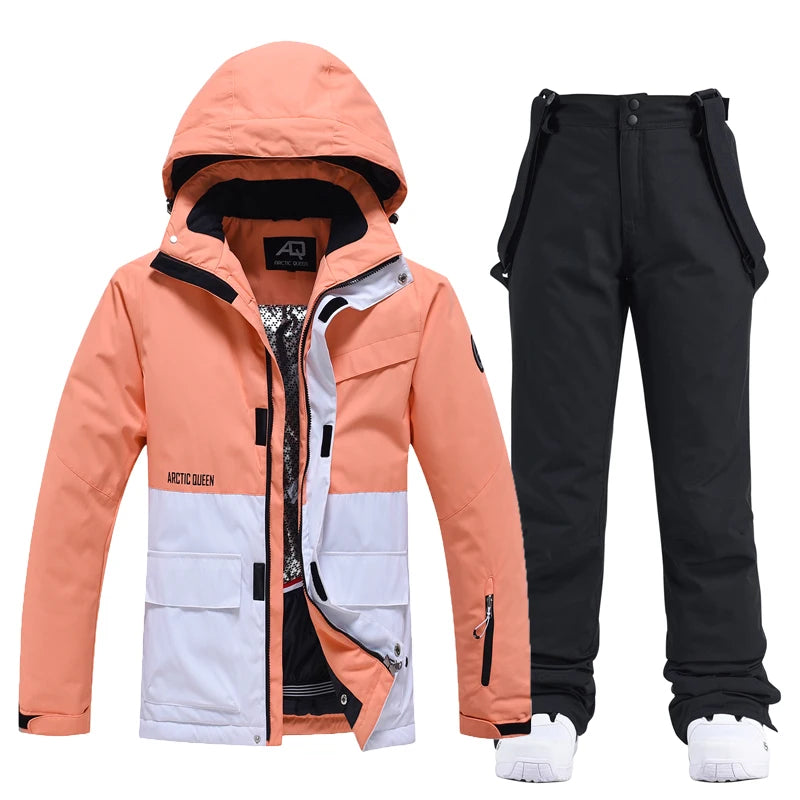 Unisex Snow Suit ⛷️ Waterproof Ski Jacket & Pants Set 🏔️ -30° Winter Snowboarding Outfit