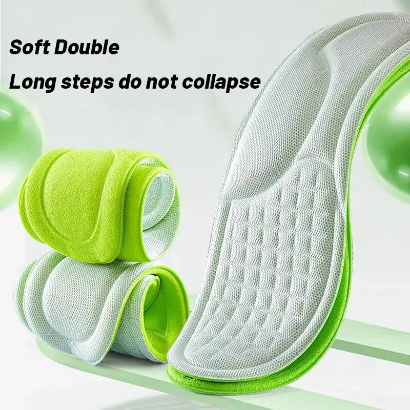 ✨ Ultimate 5D Memory Foam Sports Insoles – Breathable 🌬️ Shock-Absorbent 💥 Cushion for Men & Women 👟