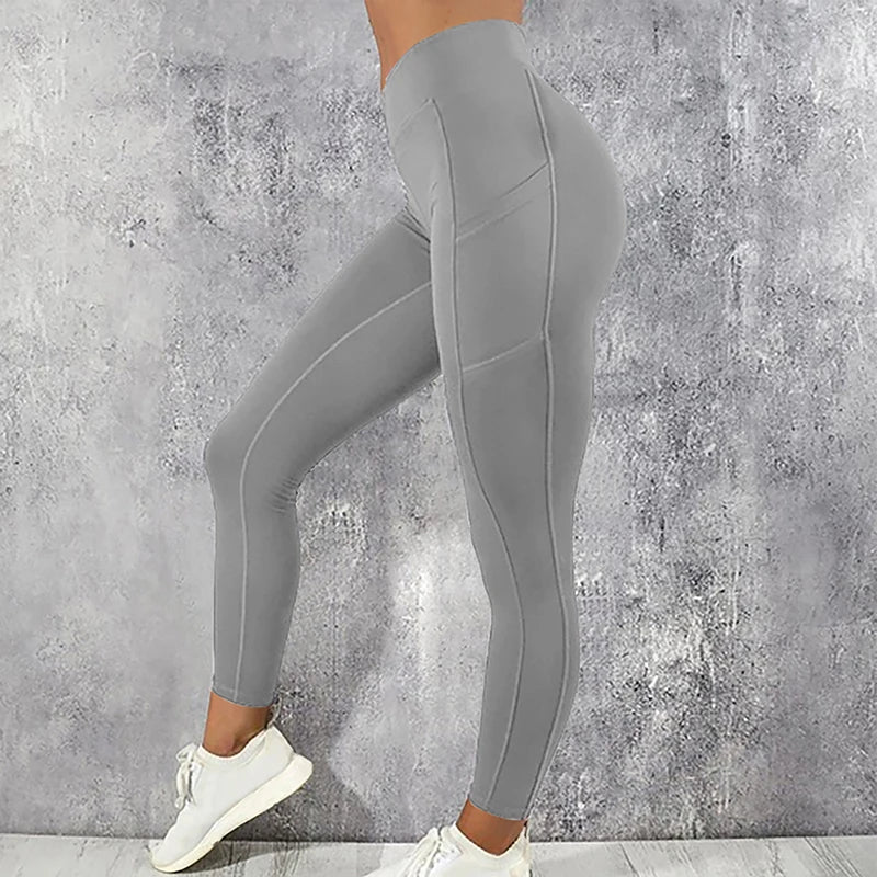 Stay Active & Stylish with Pocketed Yoga Pants! 🧘‍♀️