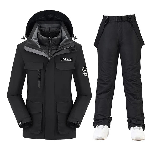 New Women’s Ski Suit ⛷️ Waterproof Windproof Snowboard Set – Warm Down Jacket & Snow Pants