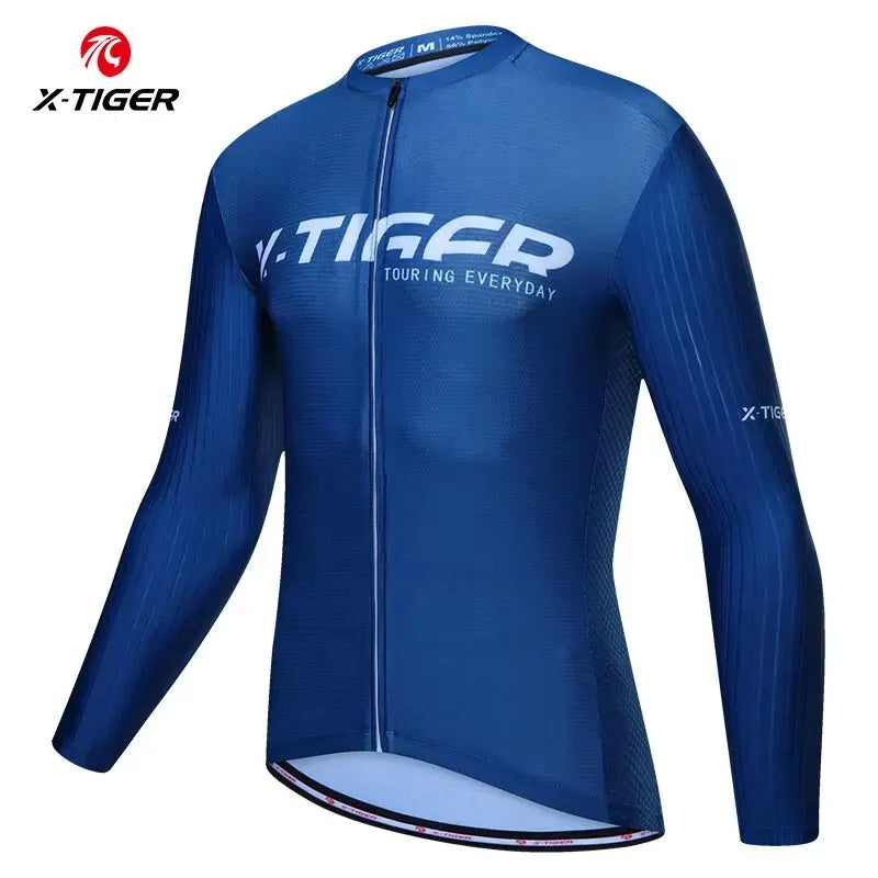 X-Tiger Long Sleeve Cycling Jersey 🚴‍♂️🐯