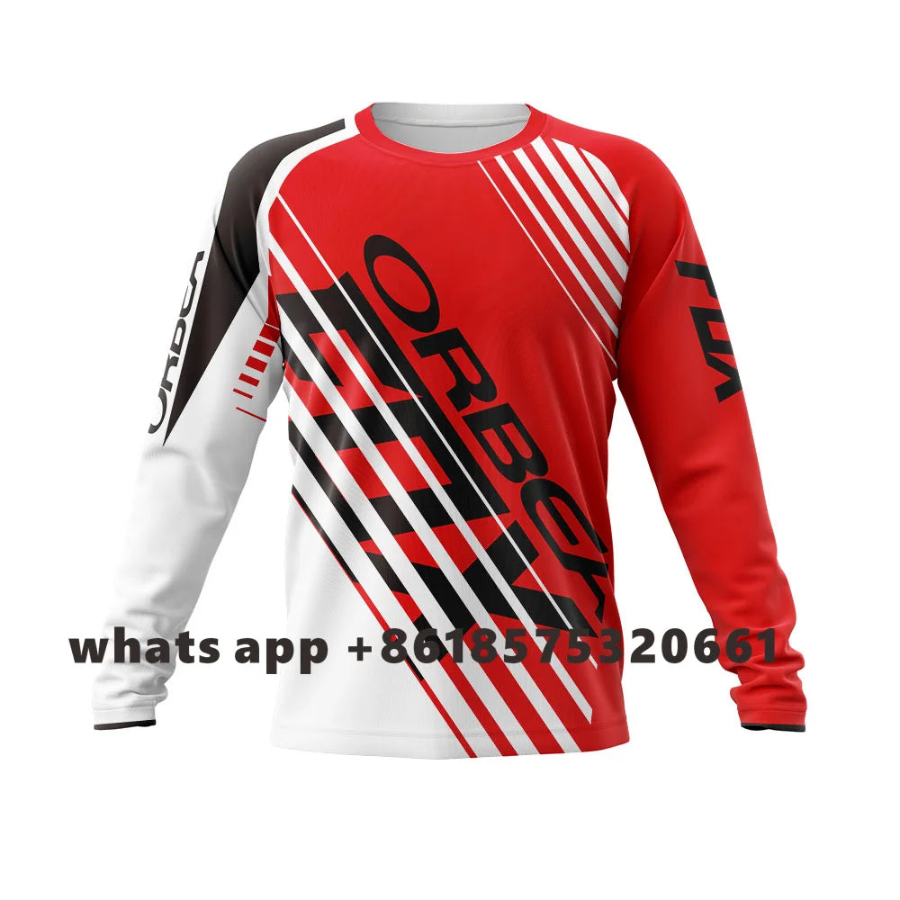 Men's Downhill Jerseys  - Mountain Bike MTB Shirts Offroad DH Motorcycle Jersey Motocross Sportswear Racing Bike 2024