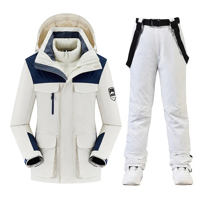 New Women’s Ski Suit ⛷️ Waterproof Windproof Snowboard Set – Warm Down Jacket & Snow Pants