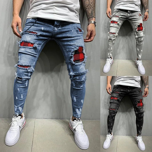 🔥 New Men’s Mid-Waist Cargo Jeans | Multi-Pocket Denim Pants for Casual Everyday Wear