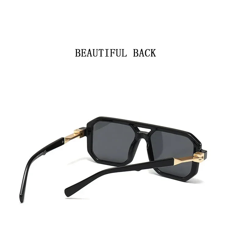 🕶️ 2024 Vintage Fashion Sun Protection Sunglasses 🌟 Trendy Square Shades for Men & Women – Retro Flair with Modern Protection