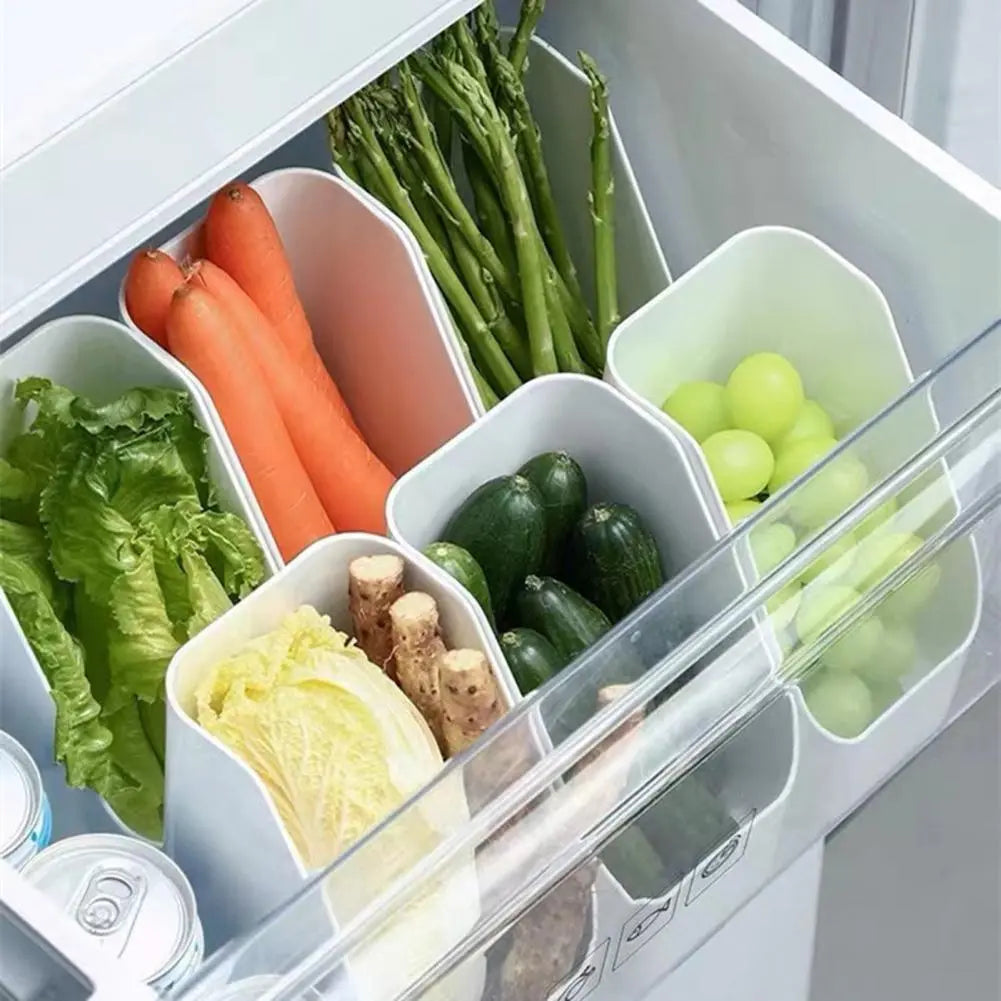 Transparent Plastic Refrigerator Organizer Bins – Optimize Your Kitchen Space! 🧊🥦